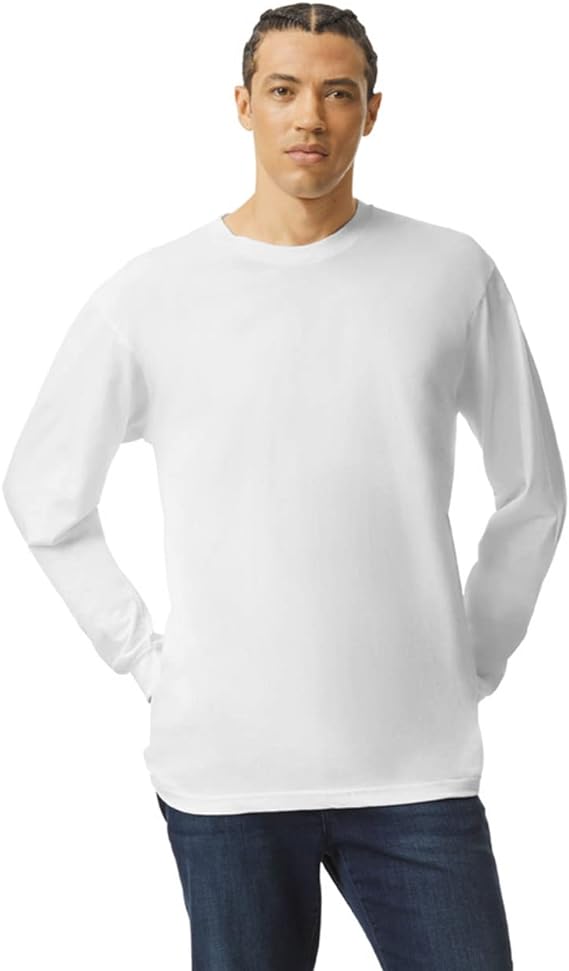 AA Fine Jersey L/S T-Shirt in White